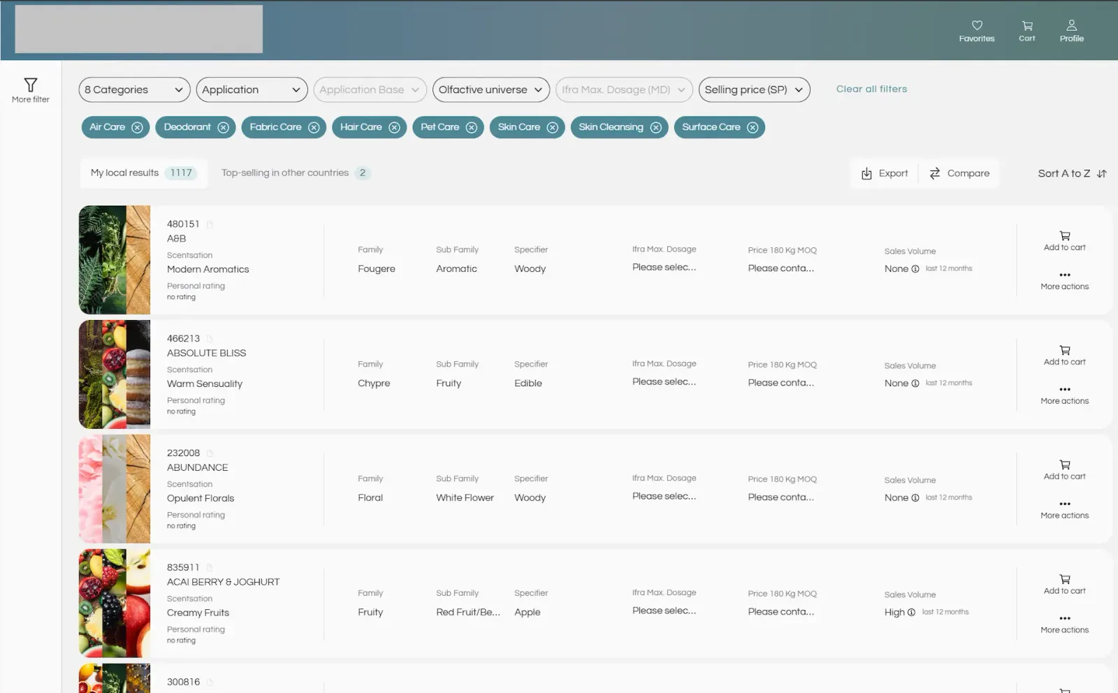 Web application UI – Digiscent Projekt bei Atos